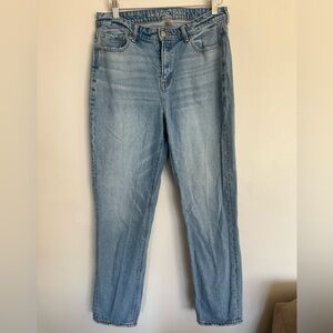 American Eagle Mom Jeans Size 10 Long Medium Wash